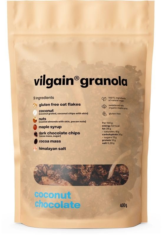 Vilgain Granola (400 g), Coconut with Chocolate