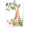 CAYBES 6-Piece Jungle Animal Wall Art for Baby and Kids' Rooms, Elephant Giraffe Lion Zebra, 40 x 60 cm Each, Unframed view 2