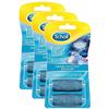 Scholl Velvet Smooth Replacement Roller Set, 3 Rollers, 2 Refill Packs view 1