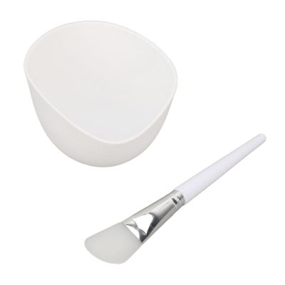 Foldable Silicone Face Mask Mixing Bowl and Brush Set