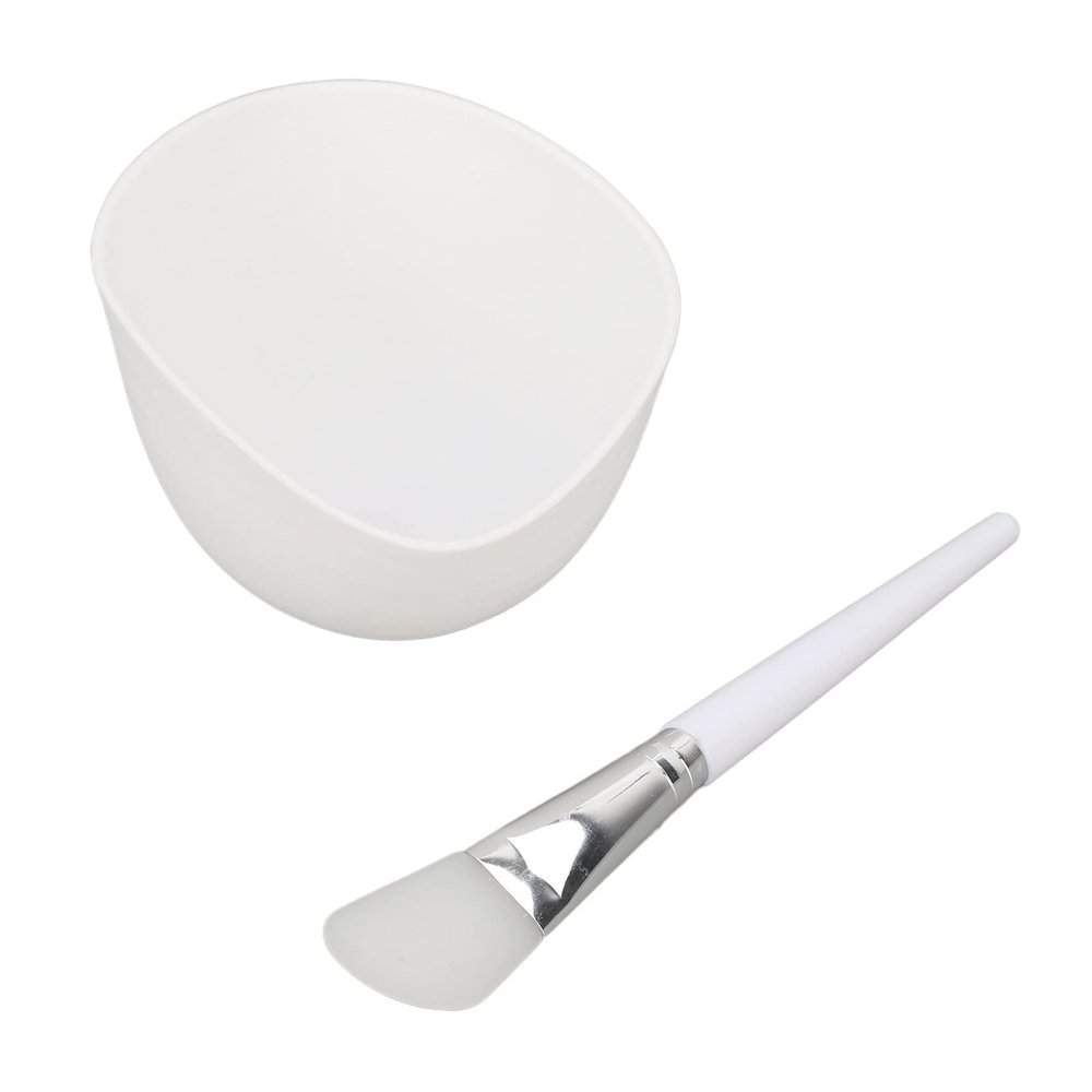 Foldable Silicone Face Mask Mixing Bowl and Brush Set