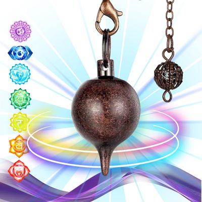 Water Drop Radiesthesia Pendulum - Esoteric Divination - Antique Brass - Geobiology, Magnetism - 26 g