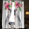 JIARKA Koala Curtains, 2 Panels, 3D Animal Print, Noise-Reducing Blackout Curtains, 220 x 215 cm view 3