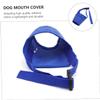 BCOATH Adjustable Dog Muzzle, Lightweight Oxford Fabric, 3-Pack, Anti-Bite with Adjustable Neck Strap, Random Style view 2