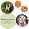SlowTon Dog Car Harness with Seat Belt, Breathable, Orange, M view 2