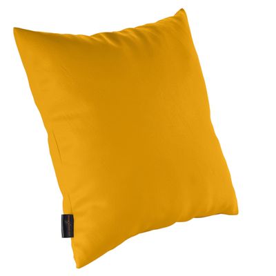 pader medi.tech Foam-Flock-Filled Pillow, 80 x 80 cm, Therapy Positioning Pillow with Synthetic Leather Cover, Washable, Comfortable, 06 Saffron