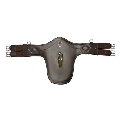 Start Premium Leather Stud Guard Girth, Brown, 125 cm