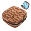 Zippered Menstrual Pad and Tampon Storage Bag for Women and Girls, Wild Animals view 1