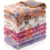 Namalu 4 Waterproof Guinea Pig Fleece Blankets, Paw Print, 60 x 40 cm view 1