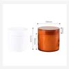 LusDoly 8-Pack 100 ml Brown Plastic Cosmetic Jars with Screw Lids view 2