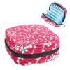 Portable Zippered Menstrual Product Storage Pouch with Japanese Cherry Blossom Print view 1