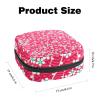 Portable Zippered Menstrual Product Storage Pouch with Japanese Cherry Blossom Print view 2