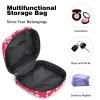 Portable Zippered Menstrual Product Storage Pouch with Japanese Cherry Blossom Print view 4