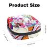 Women's Period Pad and Tampon Storage Pouch with Zipper, Skulls and Flowers view 2