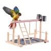 Bird Activity Center with Stand, Ladder, Hammock and Feeder for Cockatiels and Parrots view 2