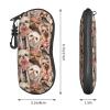 Ahdyr Se Dog & Puppy Brown Sunglasses Case, Soft Zipper Travel Case with Belt Clip view 3