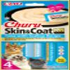 INABA Churu Skin & Coat Creamy Cat Treats with Omega 3 & 6, Taurine, and Vitamin E, Tuna & Scallop 56 g (1 Pack) view 1