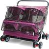 X&Z-XAOY Double Dog Stroller for Small and Medium Dogs, Rose Red view 1