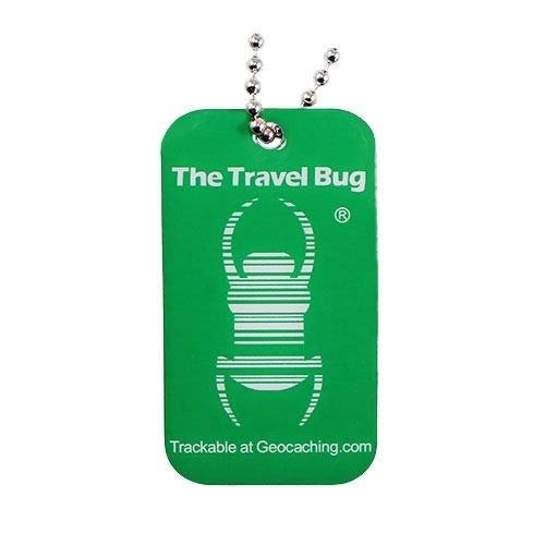 Geo-Versand Geocaching TravelBug QR, Green, Glow in the Dark
