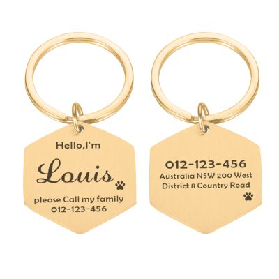 Personalized Square Dog Tag