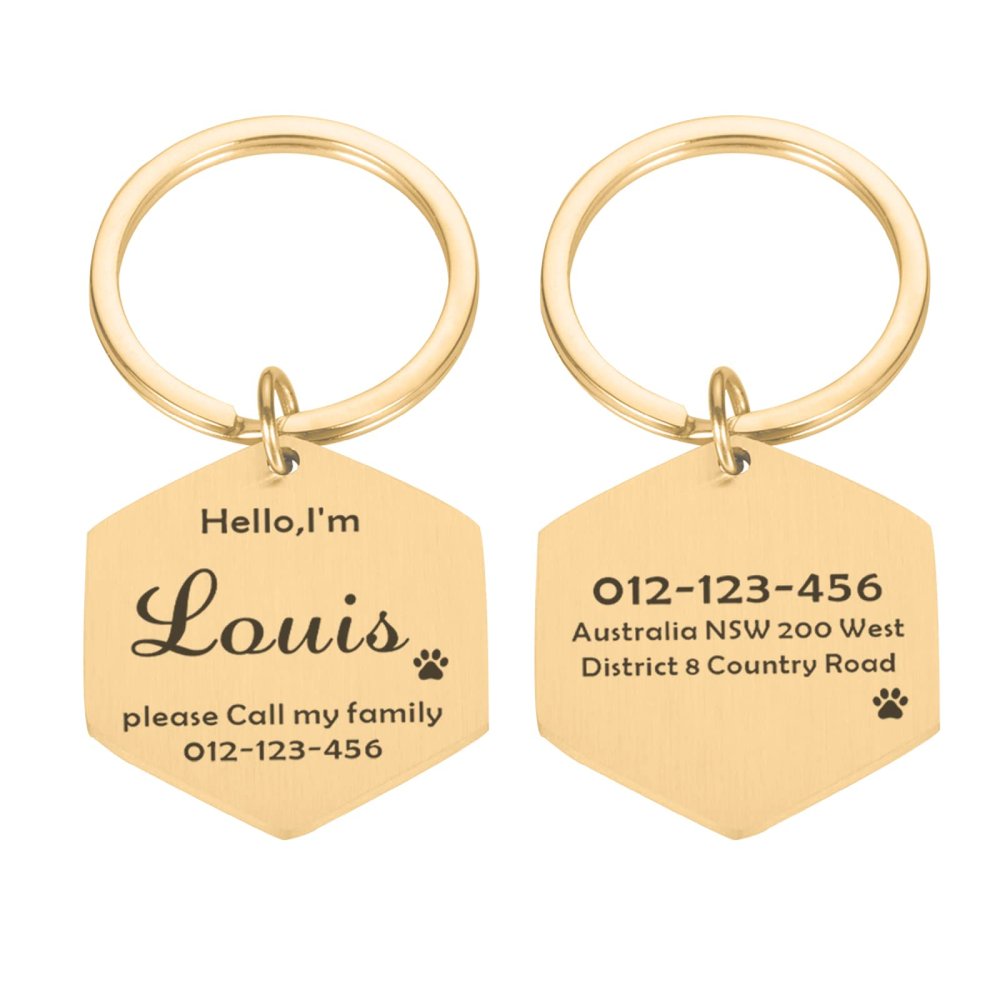 Personalized Square Dog Tag