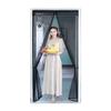 Mosquito Net 70 x 270 cm, Extra-Fine Mesh, Magnetic Curtain, Black view 1