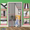 Mosquito Net 70 x 270 cm, Extra-Fine Mesh, Magnetic Curtain, Black view 4