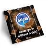 SKINS Premium Chocolate-Flavored Condoms Big Box, Large, Ultraf薄, 100 Count view 1