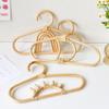 Zerodeko Beige Rattan Baby Clothes Hangers view 2