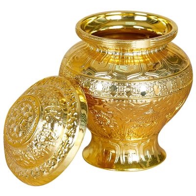 Alipis Decorative Buddha Offering Bottle in Gold