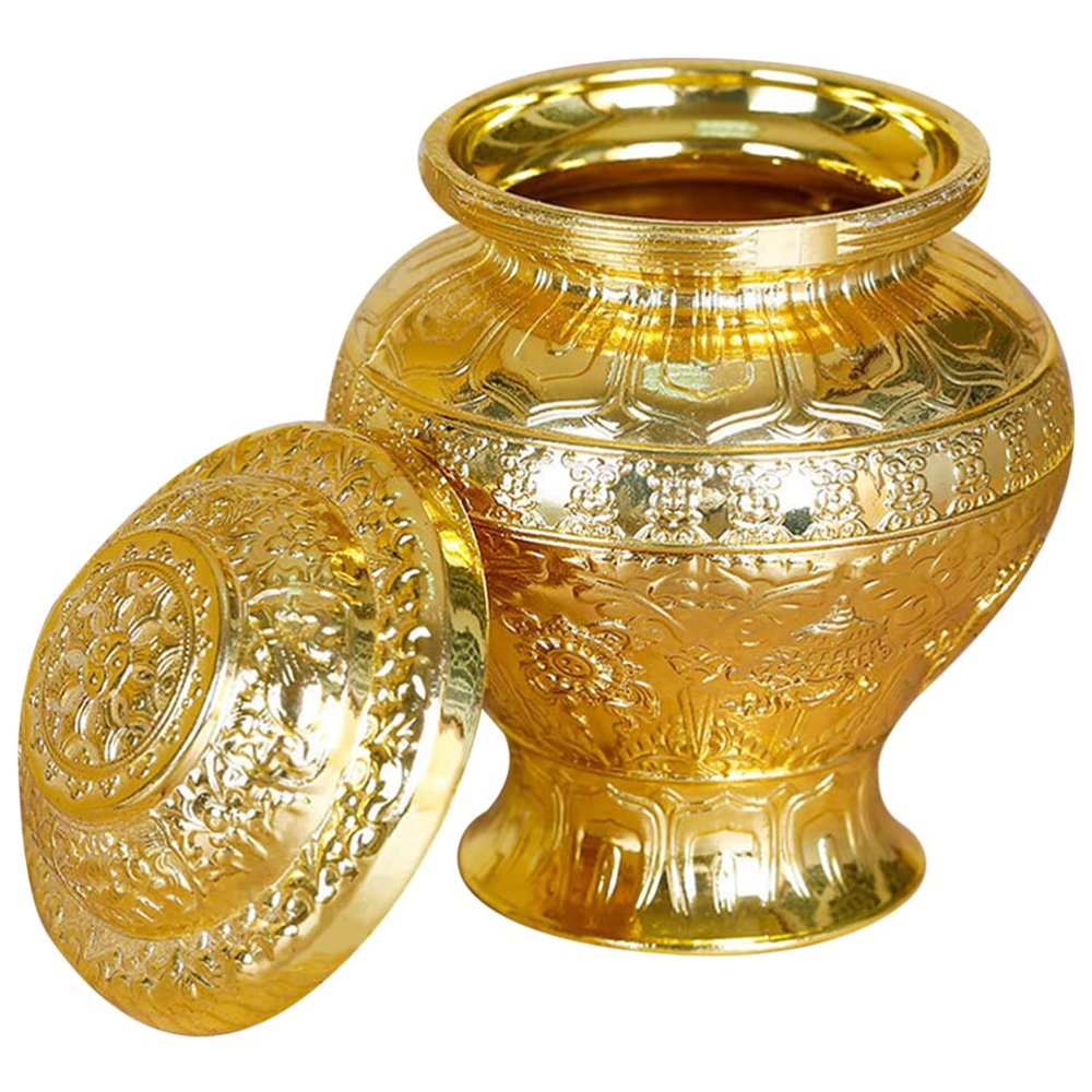 Alipis Decorative Buddha Offering Bottle in Gold