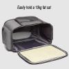 X&Z-XAOY Portable Breathable Soft-Sided Pet Carrier, Foldable Dog and Cat Carrier, Gray view 3