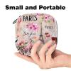 Women's Period Product Storage Pouch with Paris Design view 2