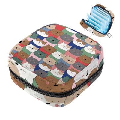 Cat Pattern Period Product Storage Bag