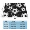 Soccer Black Multi-Size Ultra-Soft Flannel Blanket view 4