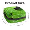 Zippered Menstrual Pad Bag, Feminine Hygiene Pouch (Wild Green with Dewdrops) view 3
