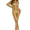 Sexy Women's Wetlook Bodysuit view 3