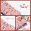 Chuangdi Spa Headbands for Women, Soft Terry Cloth, 3-Pack, Pink view 3