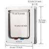 Zalati Cat Door for Small Dogs, 4-Way Lock, Weather-Resistant, Size M view 3