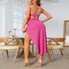 CHAOYI Sexy Dress Set for Women, Backless Crop Top and High-Slit Skirt Matching Set, Female Club Party Two-Piece Set, White, L view 2