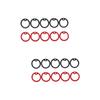 Mipcase 20-Piece Silicone Dog Tag Set, Pet Name Tag Accessories with Noise-Reducing Rings for Daily Use view 1