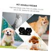 Elevated Double Pet Bowl with 15° Incline, Plastic, Black view 2
