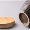 Small Ceramic Keepsake Urn for Human and Pet Ashes, Retro Style #2 view 4