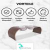 MilaCasa Elevated Dog Feeding Station, 2 Bowls, Walnut (L) view 2