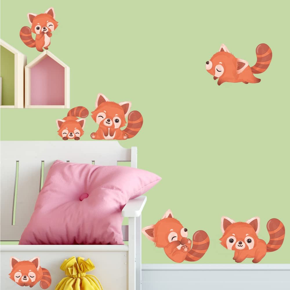 Red Panda Baby Wall Decal for Kids’ Room