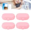 TOPINCN Medical Case, Large Capacity, Easy to Clean, Safe, 4 Compartments, 7-Piece Travel Medicine Organizer (Pink) view 2