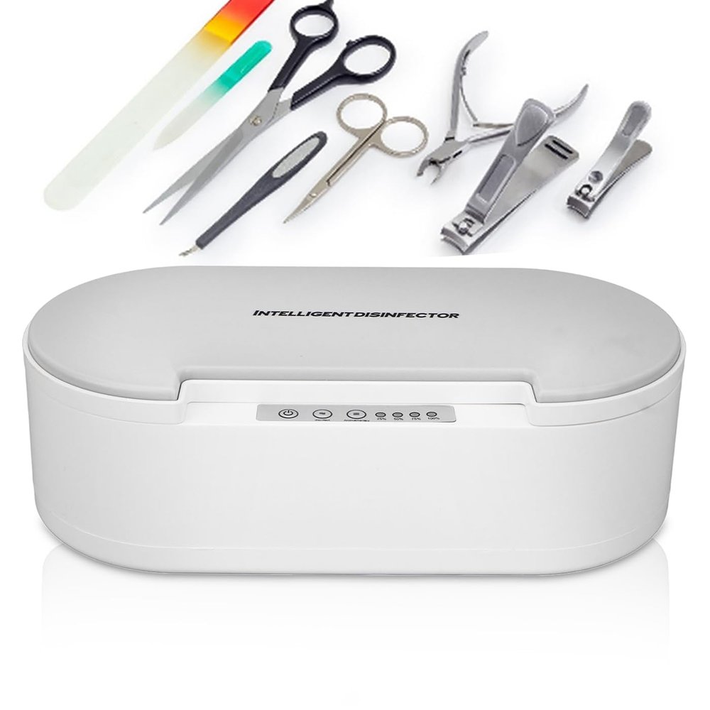 YUYTE UV Cleaning Box with Voice Prompts for Nail Tools and Tweezers