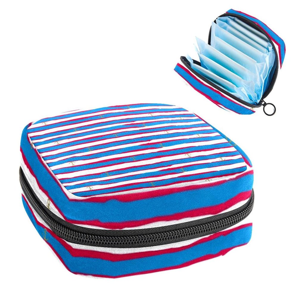 Portable Menstrual Product Storage Bag with Zipper