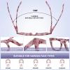 Reading Glasses for Women and Men, Blue-Light Blocking, 5-Pack, UV Filter, Spring Hinges, Square Frames (1.00x) view 3