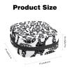 Portable Menstrual Product Storage Pouch, Zippered, Guitar Music Design view 2